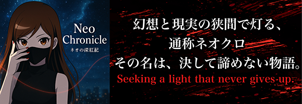 Neo Chronicle ―ネオの深紅記―｜ネオのオフィシャルサイト「ネオクロ」のヘッダー画像